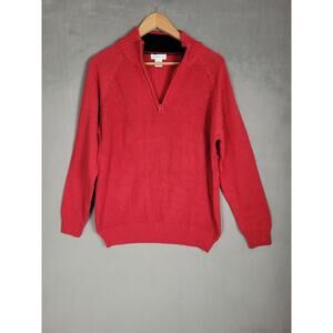 Cozeeme Mens Half Zip Long Sleeve Sweater Size XXL Runs Small Read Description